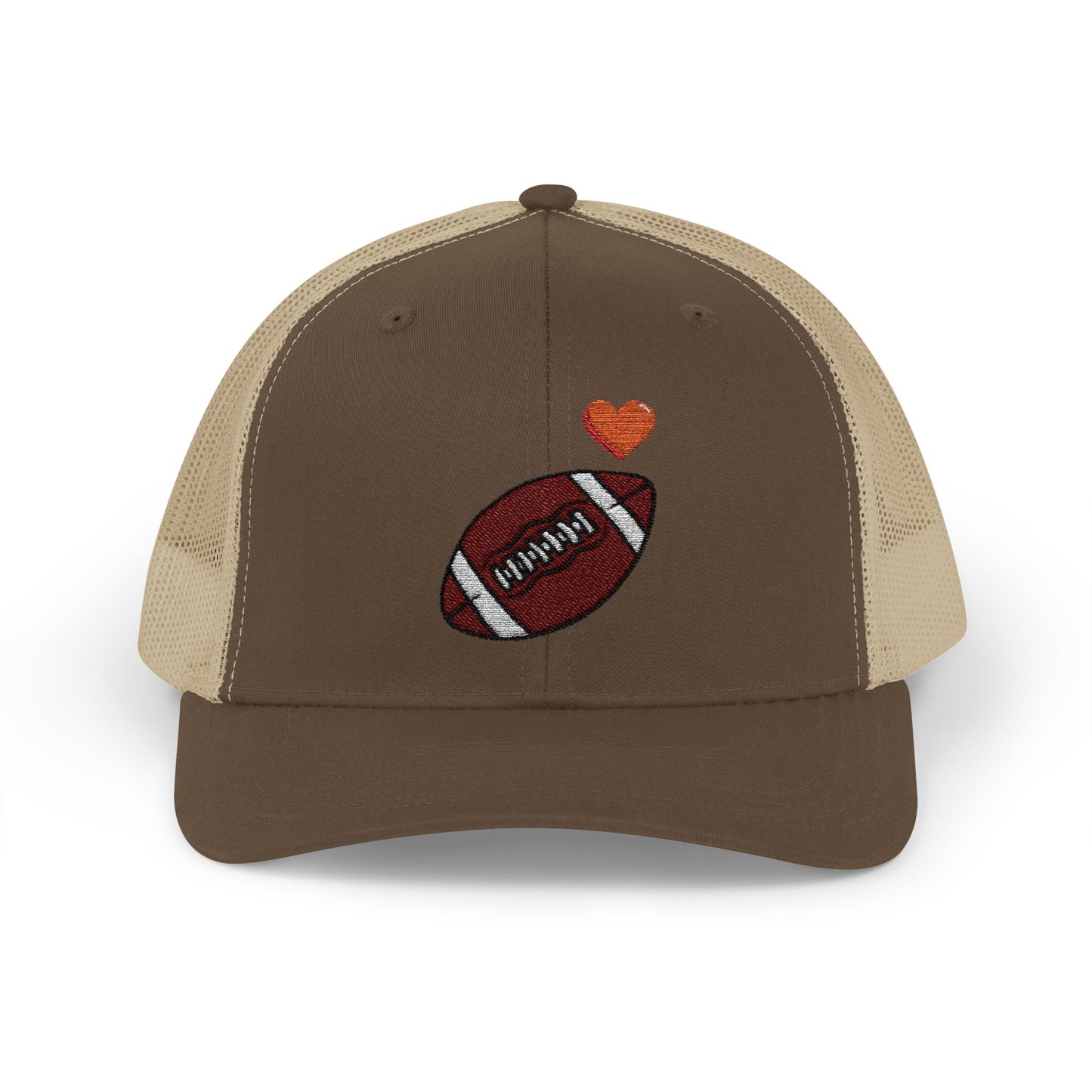 Football Love Snapback Trucker Cap, Sports Hat, Gift for Sports Fans, Casual Wear, Outdoor Activities - TRV