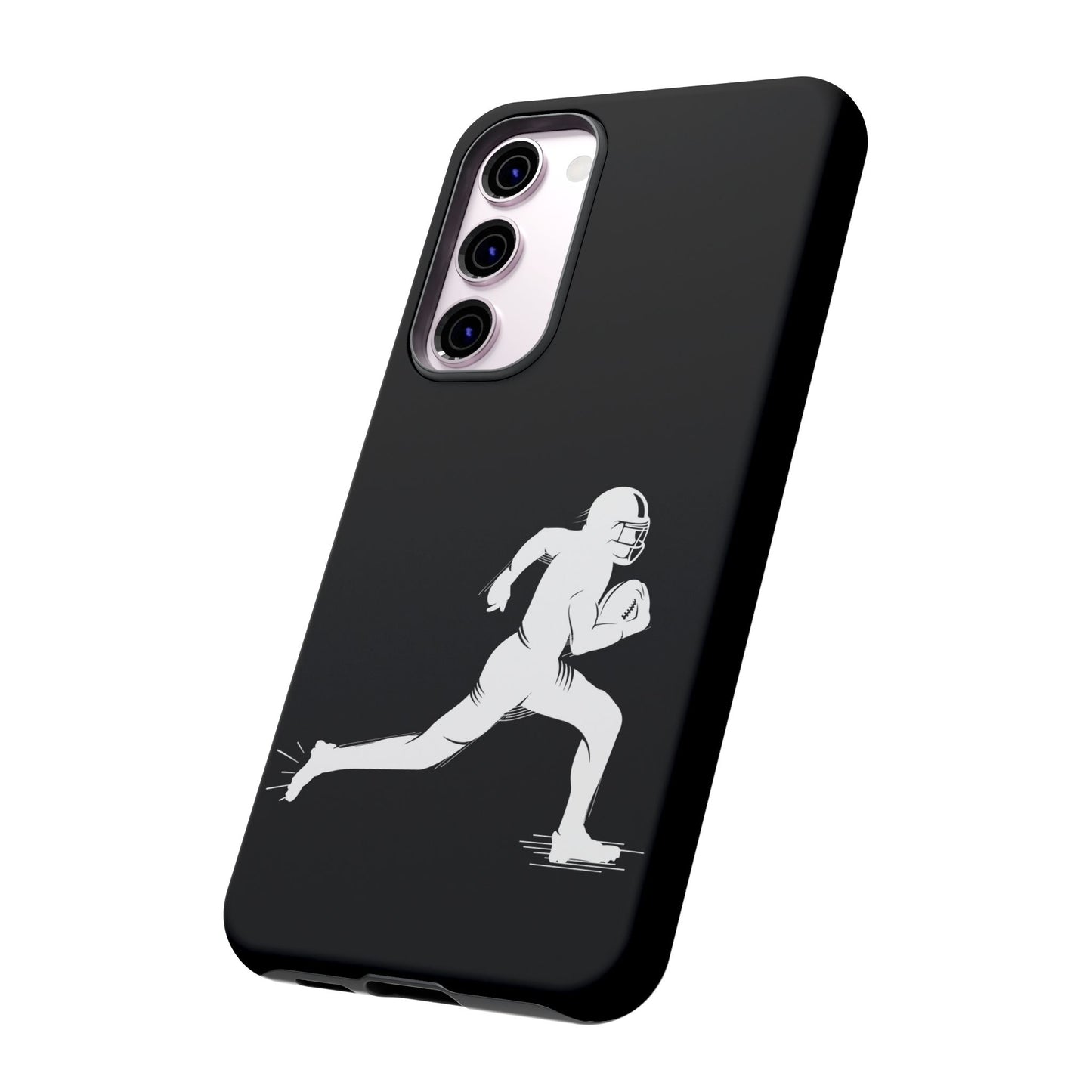 Football Player Phone Case, Tough Cases, Sports Phone Cover, Gift for Athletes, iPhone & Samsung Accessories, Running Player Design - TRV