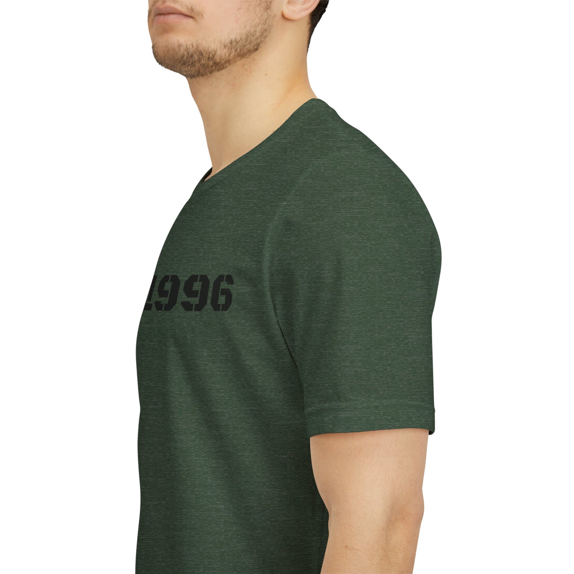 Vintage Est. 1996 T-shirt by Printify featuring a classic design, perfect as a birth year birthday gift for men or women.