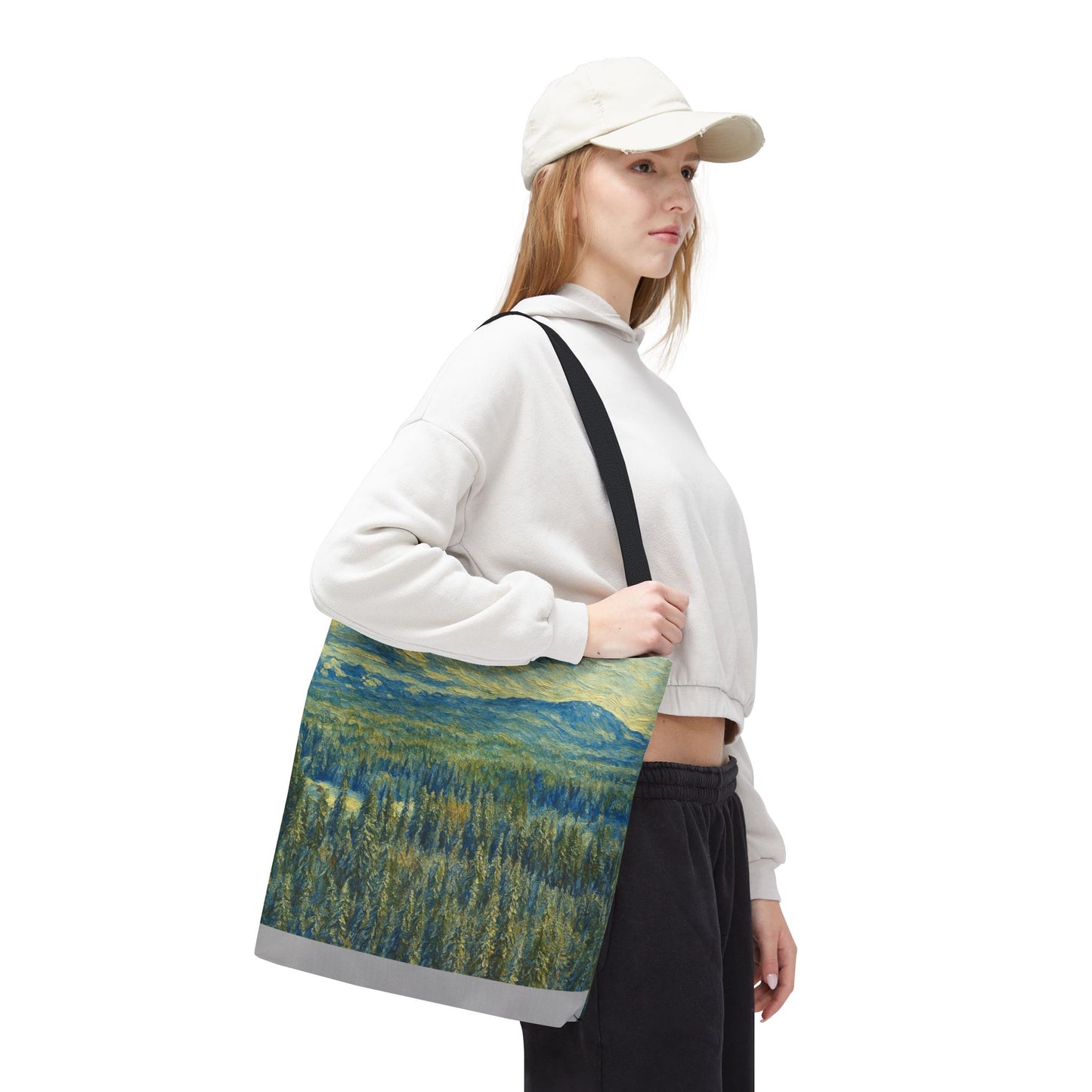 Nature-Inspired Tote Bag, Eco-Friendly Carryall, Bohemian Style Purse, Art Tote, Great Gift for Nature Lovers, Shopping Bag, Travel [...] - TRV