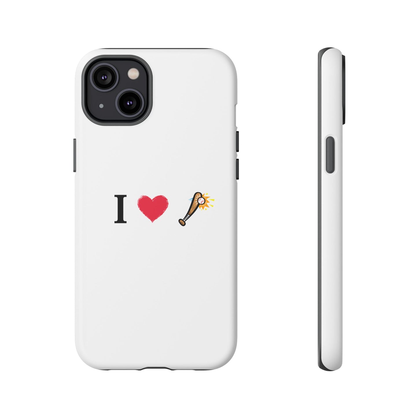 I Love Baseball Vibe Phone Case - Tough Cases for Sports Lovers, Gifts for Athletes, Fun Accessories, iPhone and Android Compatible - TRV