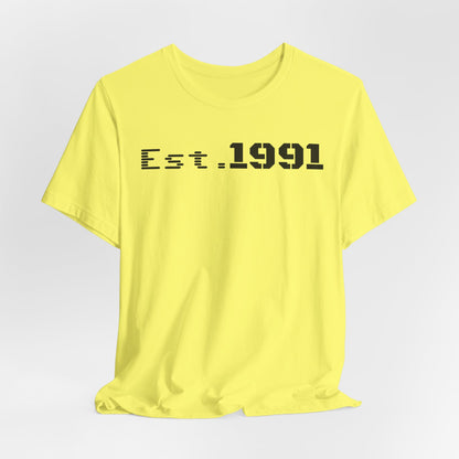Unisex Vintage Est. 1991 Tee - Perfect Gift for Birthdays, Anniversaries, Throwback Fashion, Casual Wear, Milestone Celebrations