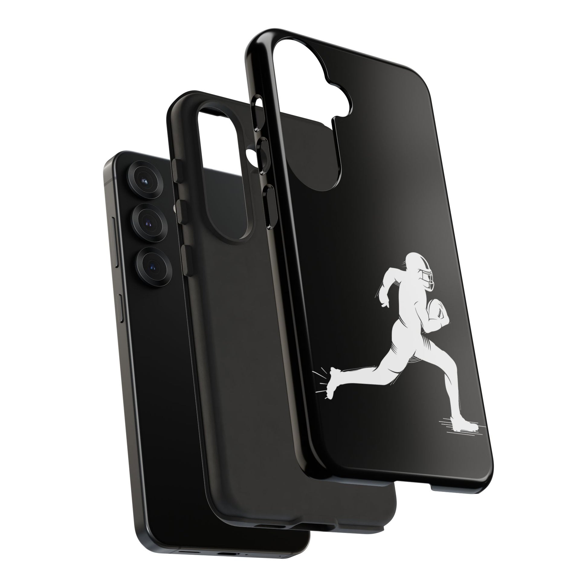 Football Player Phone Case, Tough Cases, Sports Phone Cover, Gift for Athletes, iPhone & Samsung Accessories, Running Player Design - TRV