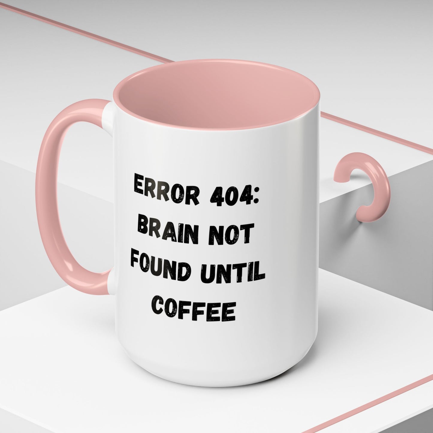 Error 404 Coffee Mug - Perfect for Your Daily Brew, Gift for Programmers, Humor for Coffee Lovers, Office Desk Decor, Nerdy Kitchenware