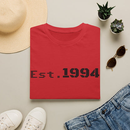 Vintage 1994 Est. graphic T-shirt by Printify featuring bold 1994 design on a casual cotton tee.