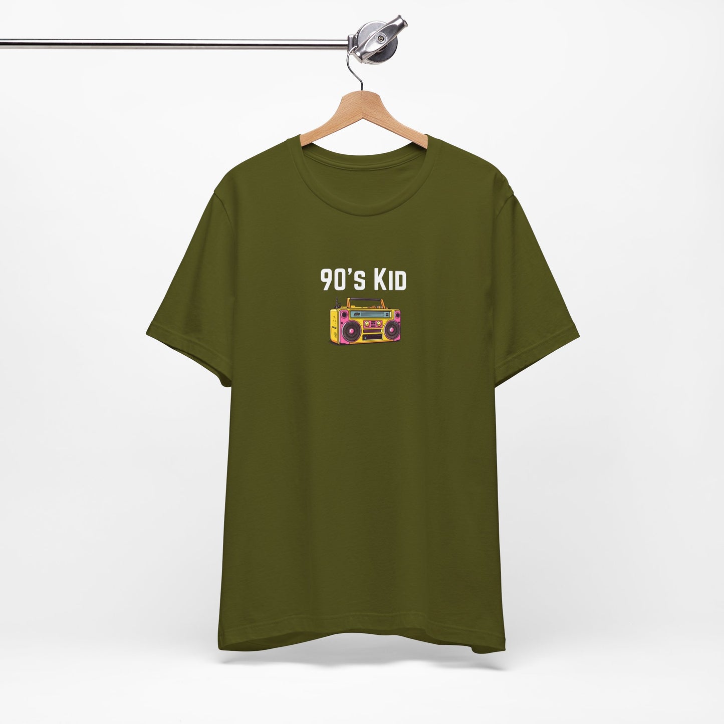 Retro Boombox Tee — 90s Kid Graphic T-Shirt