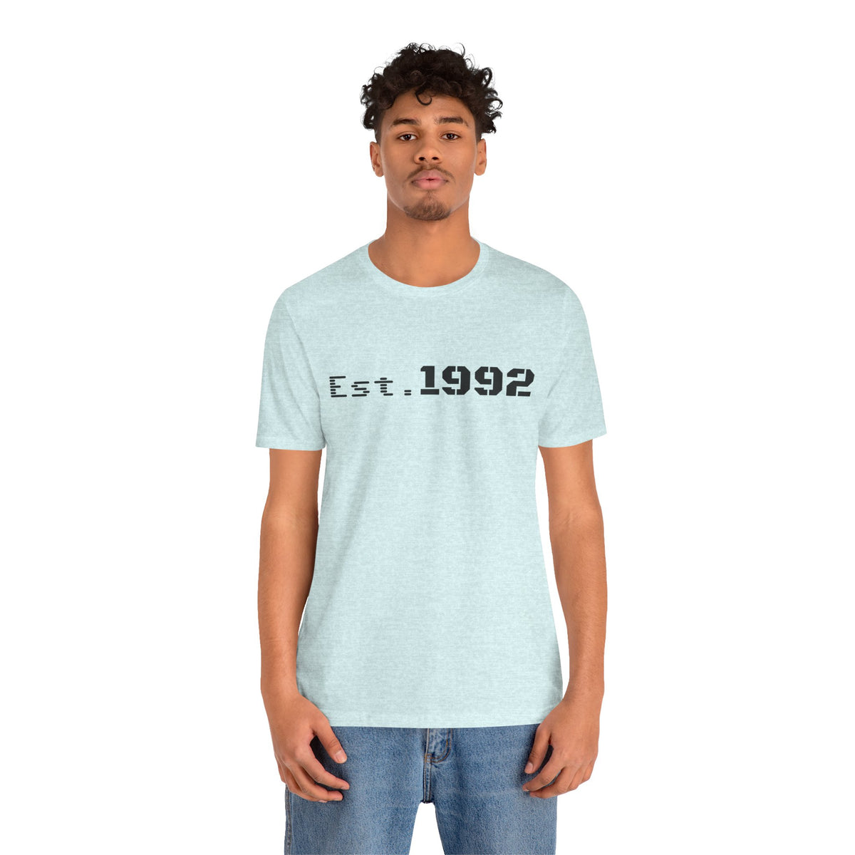 Retro vintage Est. 1992 T-shirt by Printify featuring classic design and comfortable fabric, perfect for celebrating your birth year.