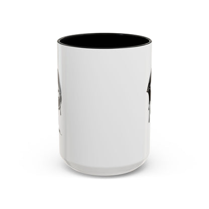 Black Dripping Lips accent coffee mug with bite graphic, available in 11oz or 15oz, by Printify.