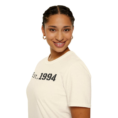 Est. 1994 Unisex Softstyle T-Shirt, Vintage Tee for Birthdays, Retro Gift, Casual Wear, Trendy Soft Shirt