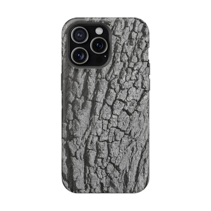 Bark Texture Magnetic Impact Phone Case