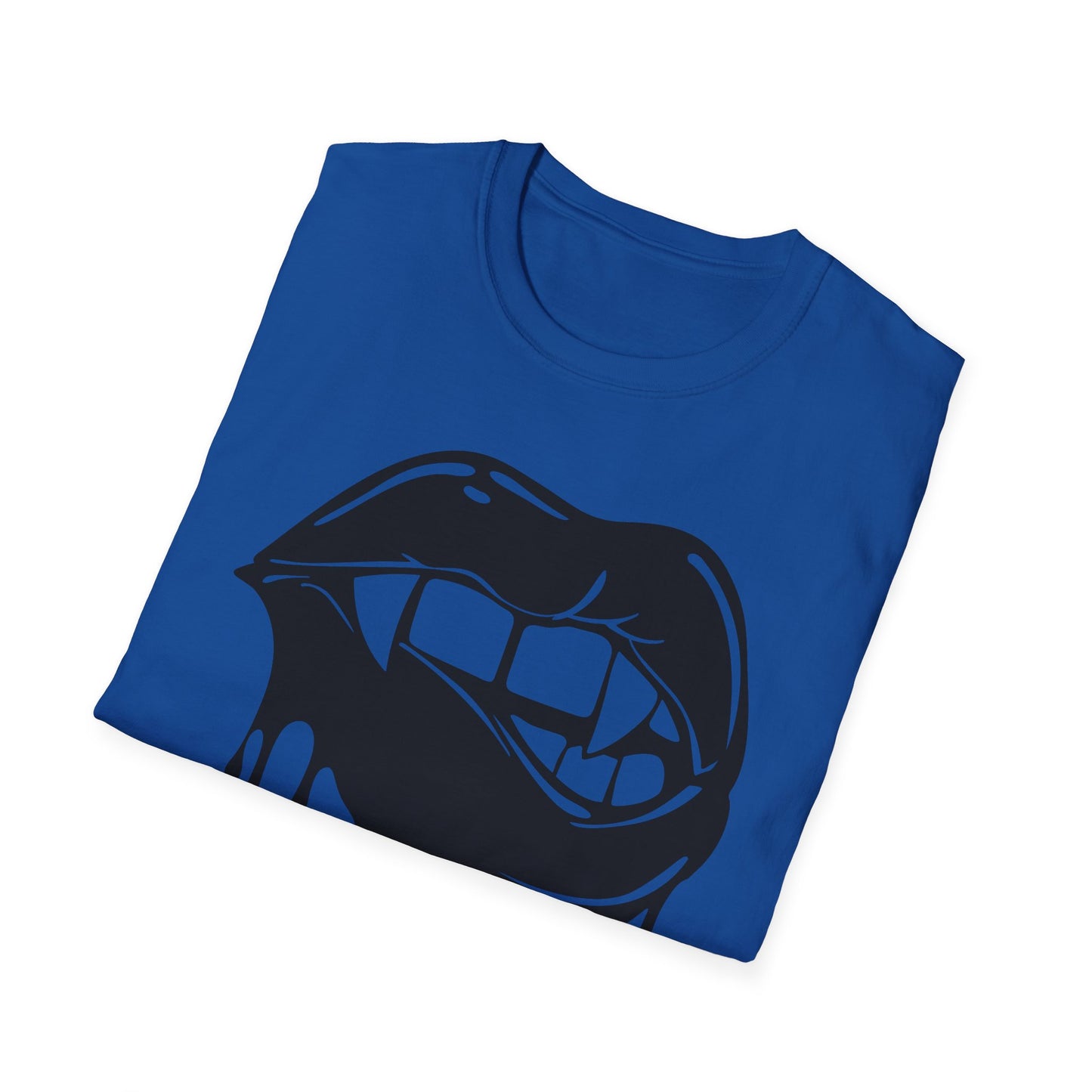 Edgy Graphic Unisex T-Shirt - Dripping Mouth Design, Cool Tee, Trendy Shirt, Hipster Top, Streetwear, Alternative Fashion, Holiday Gift