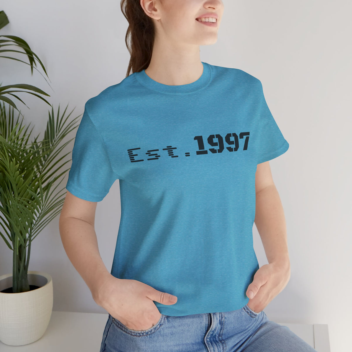Vintage 1997 Established T-Shirt by Printify featuring a classic design and casual fit, perfect for everyday wear.