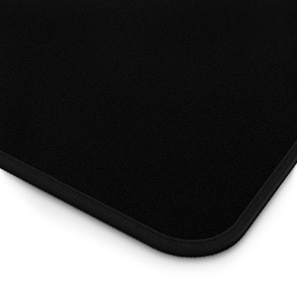 Vampire blood drip desk mat featuring a dark vampire portrait design, ideal for gaming or office use, by Printify.