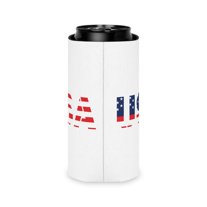 USA Flag Can Cooler – Patriotic Beer Koozie for 4th of July & Memorial Day