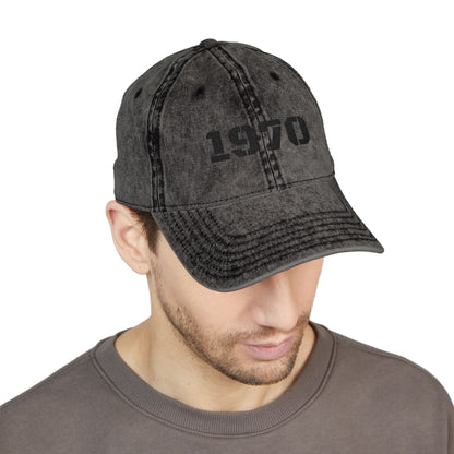 Vintage Embroidered Cap, Retro Baseball Hat, 70s Style Headwear, Gift for Dad, Casual Fashion Accessory - TRV