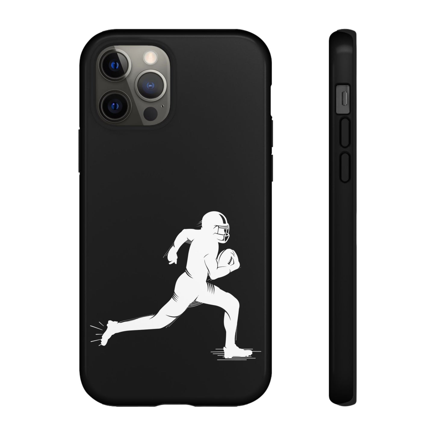 Football Player Phone Case, Tough Cases, Sports Phone Cover, Gift for Athletes, iPhone & Samsung Accessories, Running Player Design - TRV