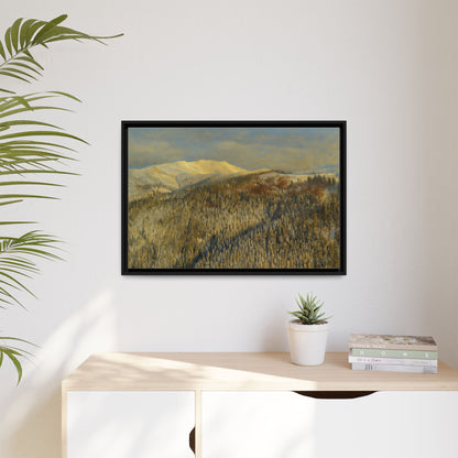 Framed Mountain Canvas Art, Perfect for Home Decor, Nature Wall Art, Gift for Nature Lovers, Cozy Atmosphere - TRV