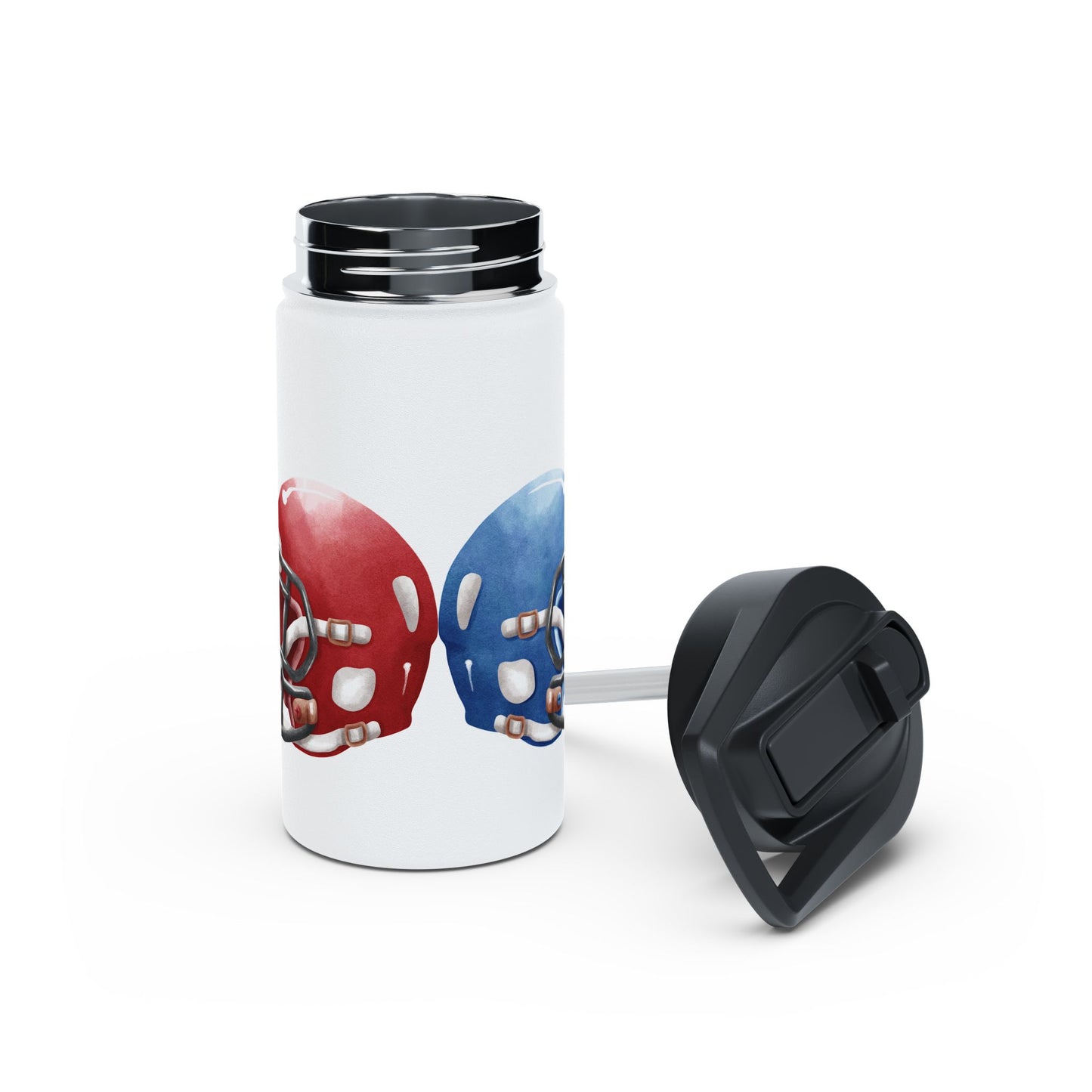 Sporty Stainless Steel Water Bottle with Unique Football Helmet Design | Ideal for Athletes, Gym Lovers, Sports Events, Hydration on the Go