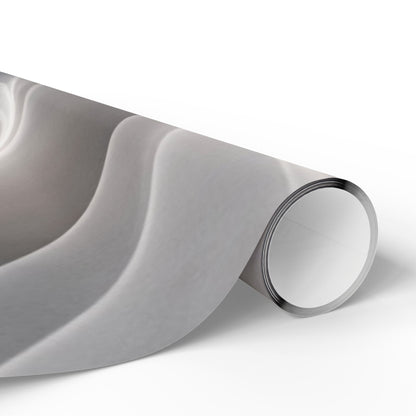 Silver Marble Swirl Wrapping Paper | Abstract Metallic Gift Wrap