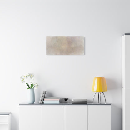 Soft neutral abstract fog canvas print by Printify featuring a calming, artistic design on a high-quality canvas surface.