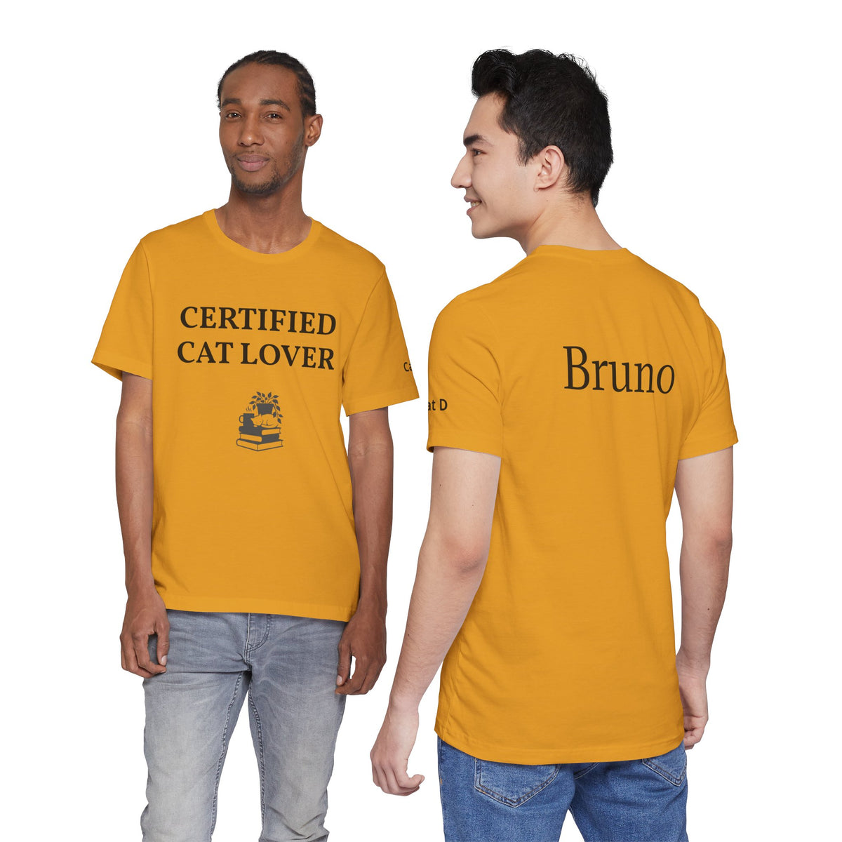 Unisex custom T-shirt by Printify featuring a plain design, made from soft fabric perfect for personalized style.