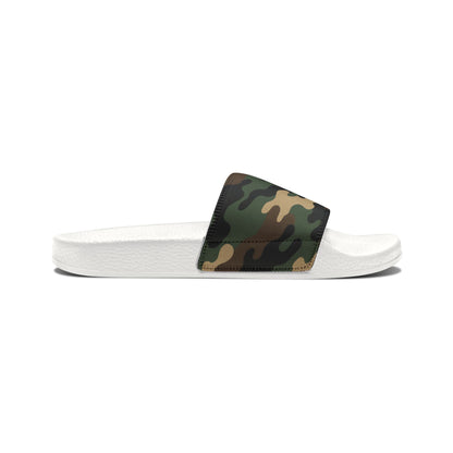 Camouflage Men's Slip-On Sandals | Casual Comfort Footwear for Summer, Beach Days, Outdoor Activities, Gifts for Him, Fashionable Slides - TRV