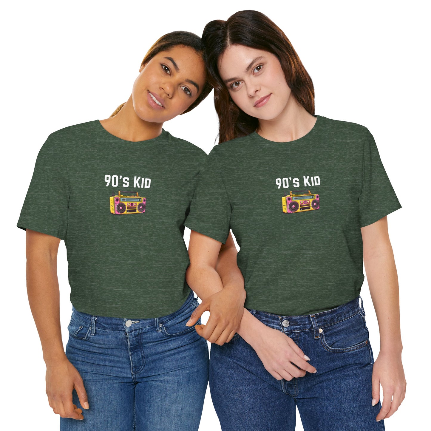 Retro Boombox Tee — 90s Kid Graphic T-Shirt