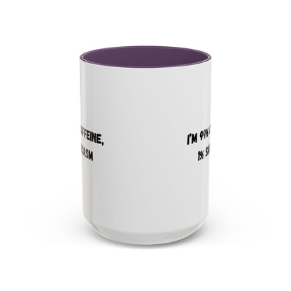 Sarcastic Coffee Mug - Funny Gift for Coffee Lovers, Black and White Accent Mug, Gift for Birthdays, Office Humor, Caffeine Enthusiasts