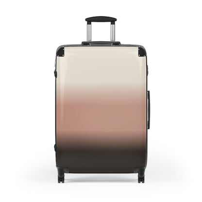 Gradient Carry-On Suitcase – Blush to Charcoal Ombre Travel Luggage