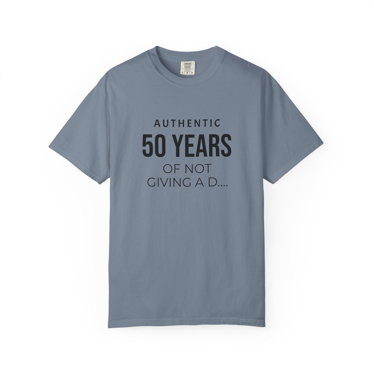 Custom garment-dyed T-shirt by Printify, featuring a soft fabric and classic fit, perfect for personalized design.