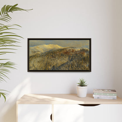 Framed Mountain Canvas Art, Perfect for Home Decor, Nature Wall Art, Gift for Nature Lovers, Cozy Atmosphere - TRV