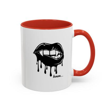 Vampire Lip Accent Coffee Mug - 11oz & 15oz - Unique Halloween Gift
