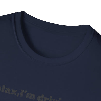 Relaxed UFO Driver T-Shirt, Funny Shirt, Unisex Graphic Tee, Gift for Space Lovers, Casual Wear, Alien Theme Humor