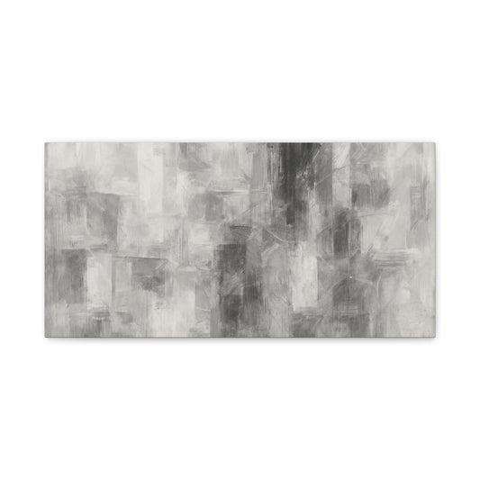 Abstract Grey Canvas Wall Art, Modern Home Decor, Minimalist Artwork, Living Room Accent, Contemporary Art Piece