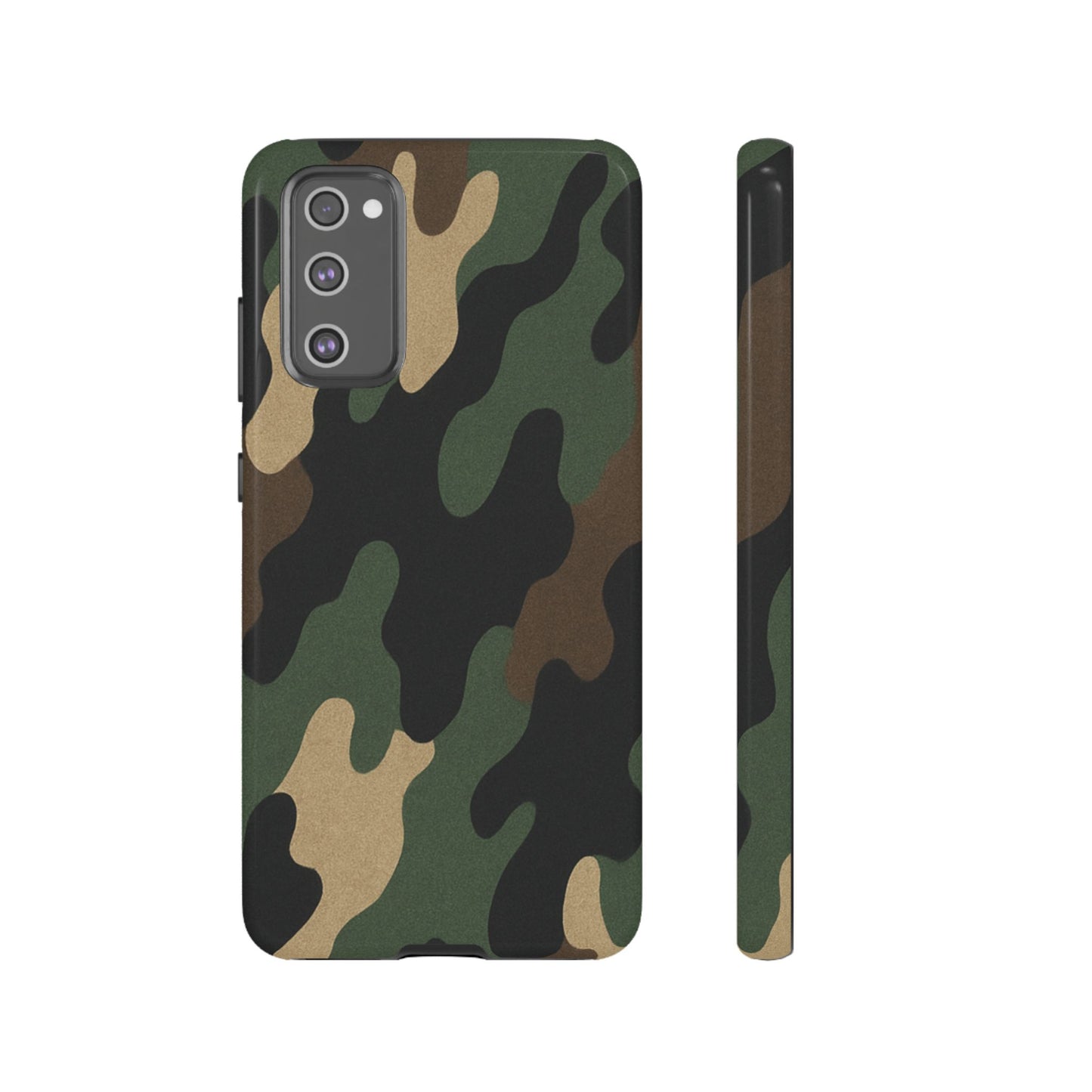 Camouflage Phone Case, Tough Phone Cover, Military Style Accessory, Protective Case for Men, Gifts for Soldiers - TRV