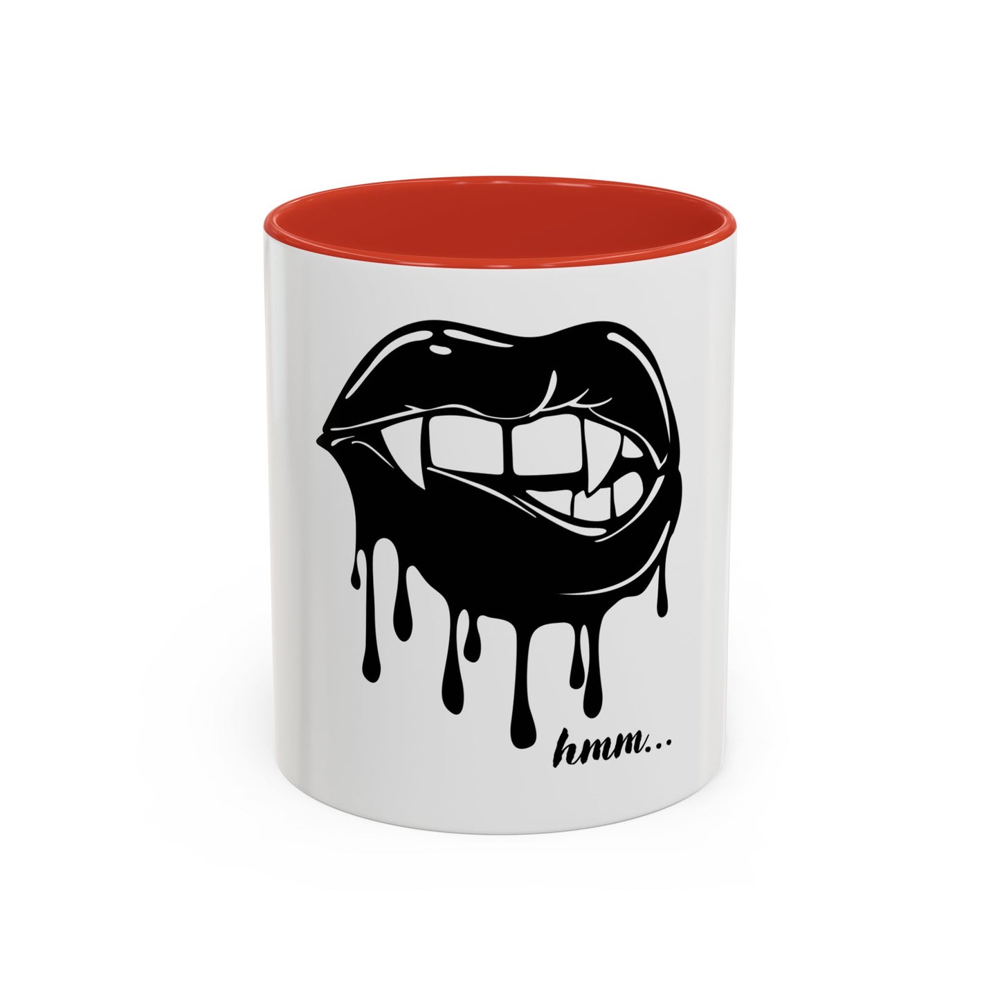 Vampire Lip Accent Coffee Mug - 11oz & 15oz - Unique Halloween Gift - TRV