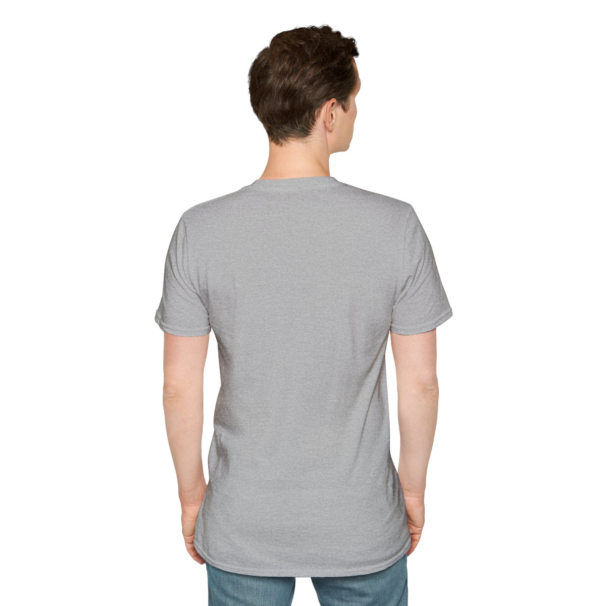 Funny alien graphic T-shirt from Printify featuring a UFO design, perfect for sci-fi fans and casual wear.