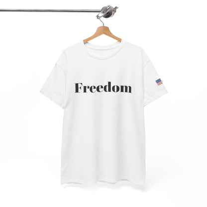 Freedom script tee | T-Shirt, American flag sleeve - TRV