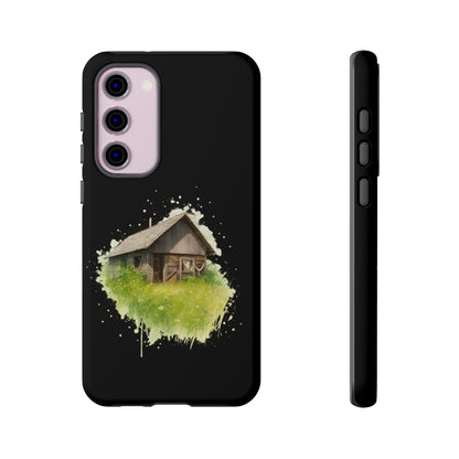 Rustic Farmhouse Phone Case, Cute Cottage Design, Tough Cases for Nature Lovers, Eco-Friendly Gift, Customizable Tech Accessories - TRV