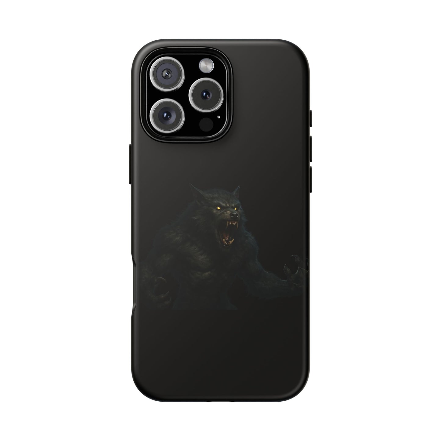Werewolf Phone Case, Tough Cases, Black Panther Design, Gift for Animal Lovers, Phone Accessories, Fierce Phone Protection - TRV
