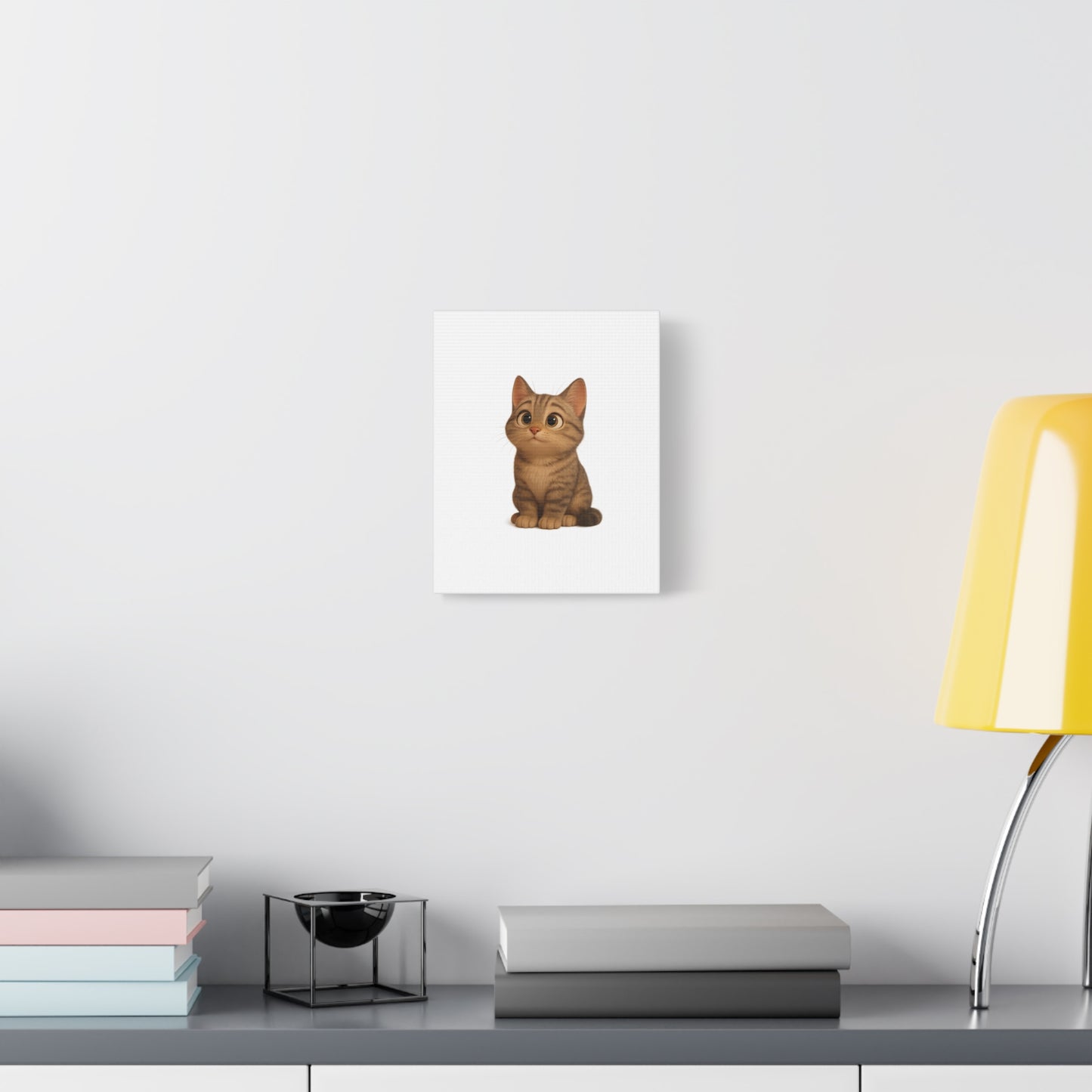 Adorable Cat Canvas Art, Cute Cat Wall Decor, Pet Lover Gift, Nursery Wall Art, Animal Print, Modern Home Decor - TRV