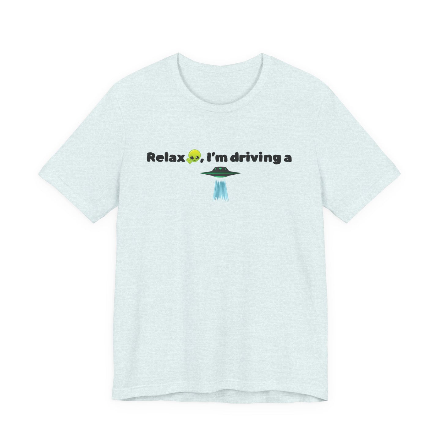 Alien Driving Unisex Tee - Fun Casual Shirt, Gifts for UFO Lovers, Quirky Humor T-Shirt, Perfect for Road Trips, Unique Birthday Present