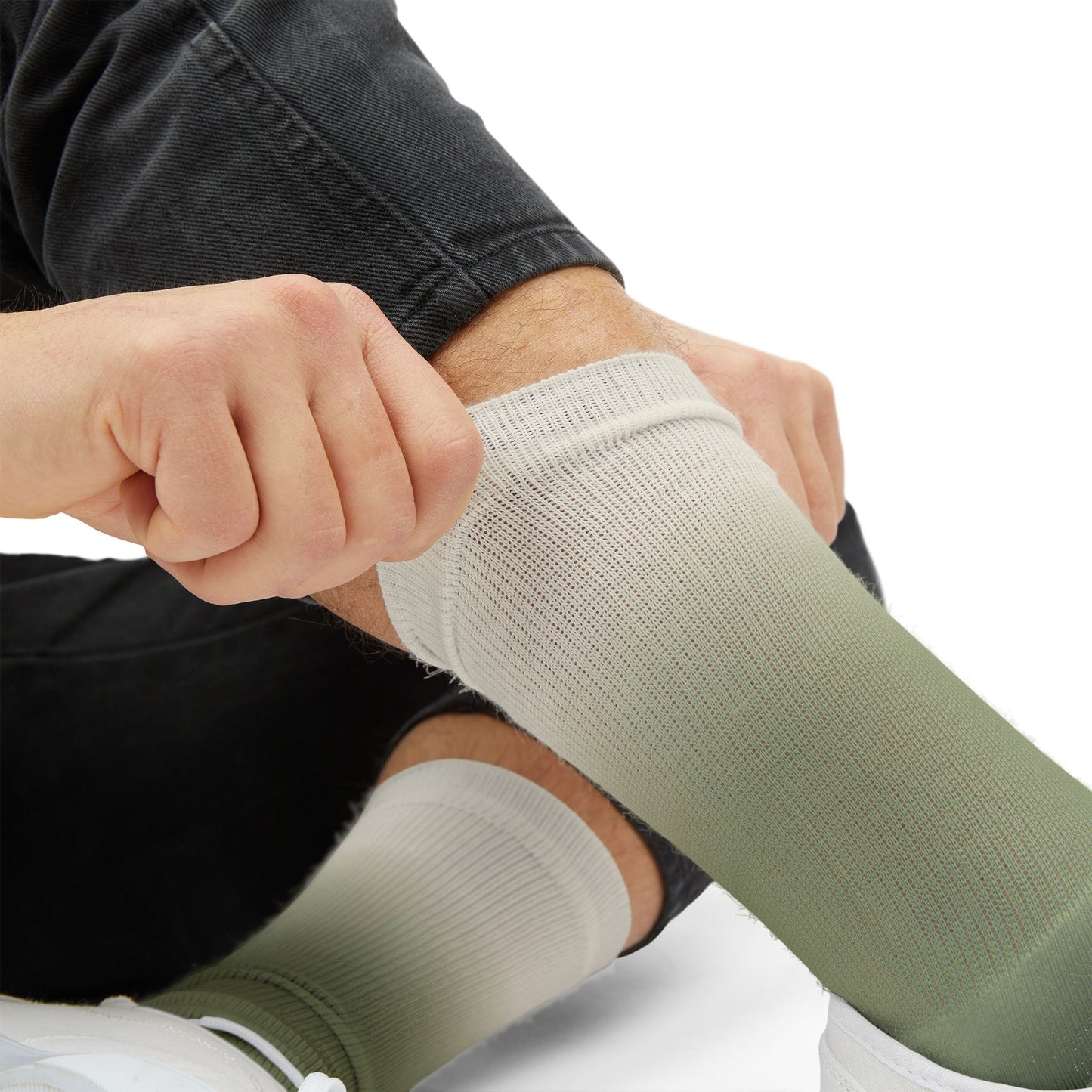 Green Ombre Gradient Socks | Sublimation Socks