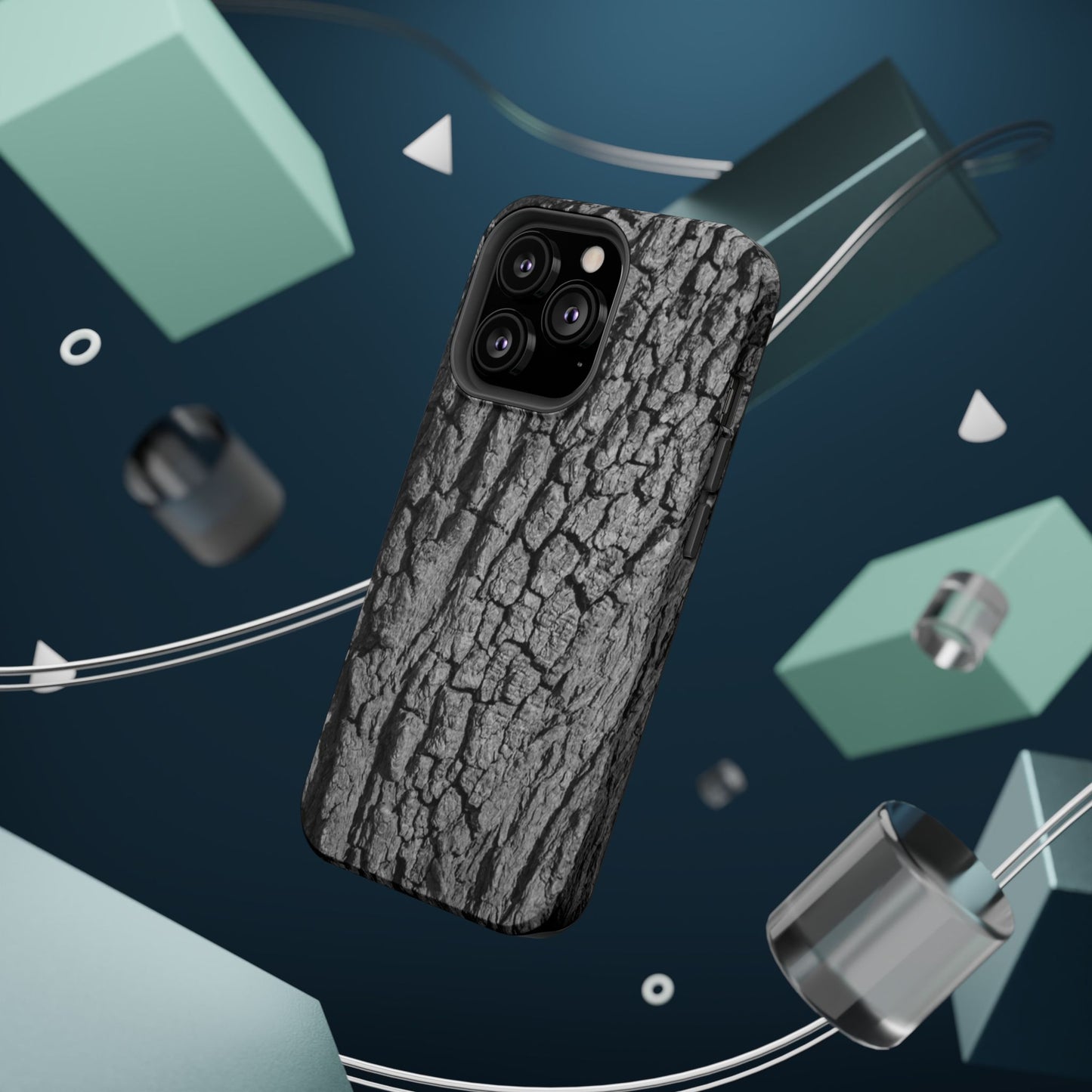 Bark Texture Magnetic Impact Phone Case