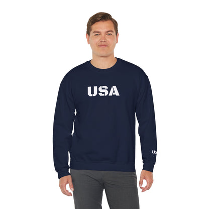 Cozy USA Unisex Crewneck Sweatshirt | Perfect Layering Piece for Every Season | Great Gift for Him/Her | Trendy Style for Casual Outings