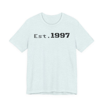 Est. 1997 Unisex Jersey Short Sleeve Tee - Vintage Style, Perfect for Birthdays, Casual Wear, Gifts, Anniversaries, Retro Fashion