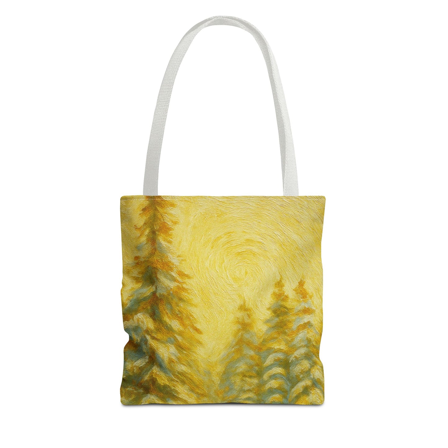 Eco-friendly canvas tote bag with artistic abstract design, perfect for beach or casual outings.