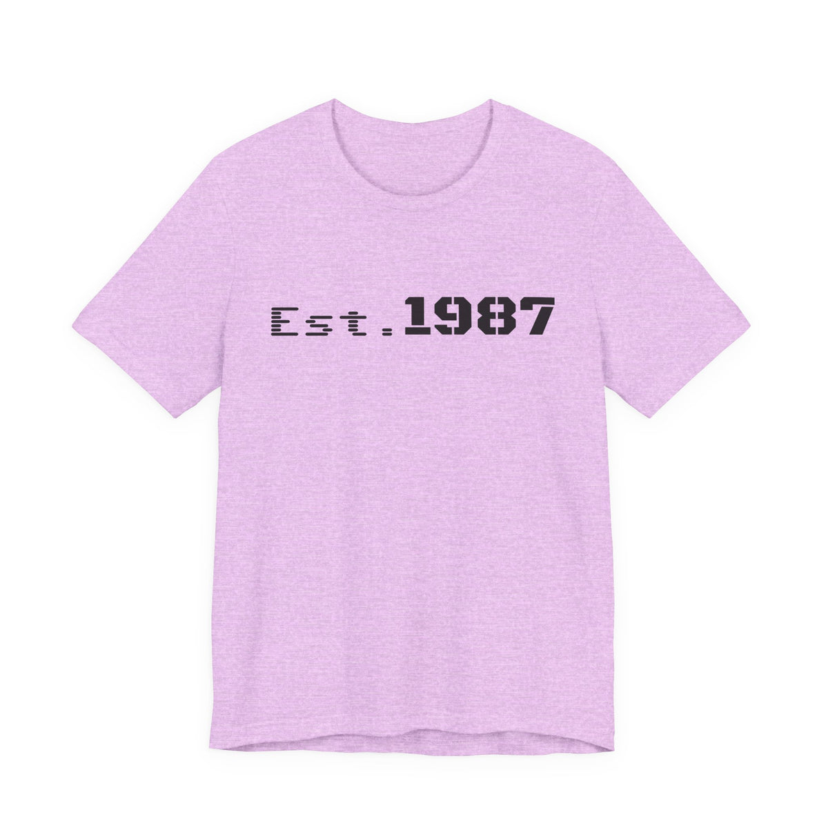 Vintage Est. 1987 T-Shirt by Printify featuring classic born 1987 design on a comfortable casual tee.