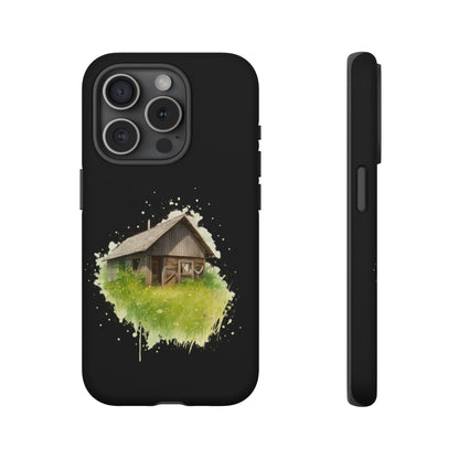 Rustic Farmhouse Phone Case, Cute Cottage Design, Tough Cases for Nature Lovers, Eco-Friendly Gift, Customizable Tech Accessories - TRV