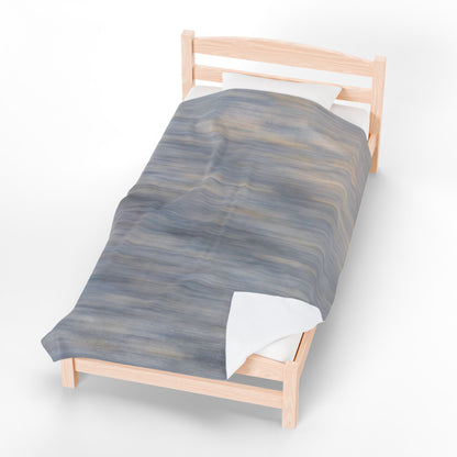 Cozy Velveteen Plush Blanket - Soft Textured Throw for Relaxation & Comfort - TRV